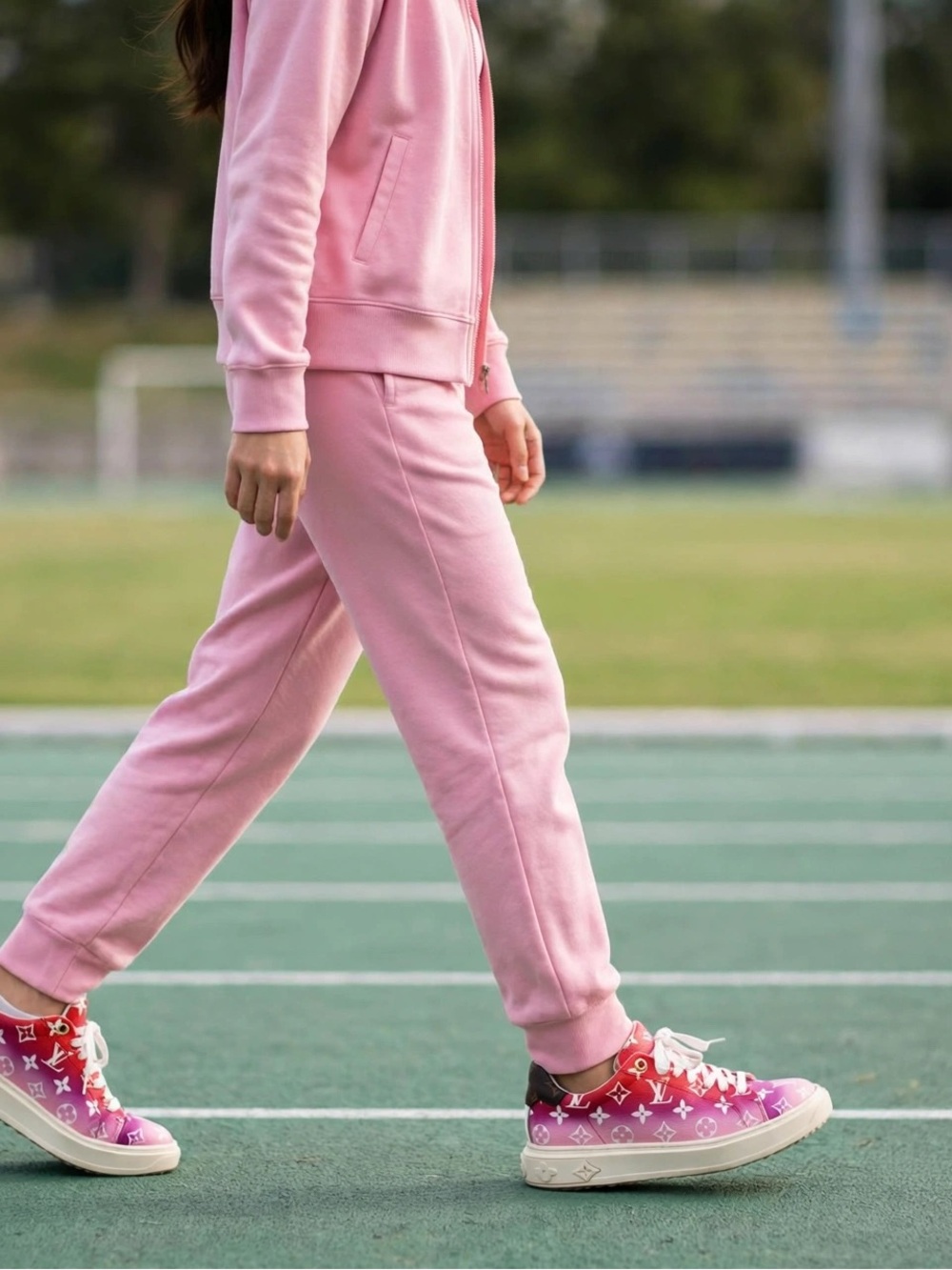 Louis Vuitton Pink Gradient Monogram Sneakers